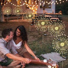 150 LED Solar Firework Lights Outdoor Waterproof Path Lawn Garden Decor Lamp