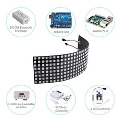 WS2812B LED Pixel Strip Light Advertising Display Panel Digital Flexible Screen