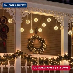 Outdoor String Lights Christmas Lights Battery Operated String Lights 50 Led USA