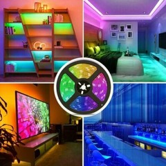 Flexible 3528 RGB LED 300 SMD Strip Light Remote Fairy Lights Room TV Party Bar