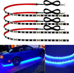 Car Led Strip Lights 24″ Connectable Blue Led Light Strip for Cars Boat Marine G