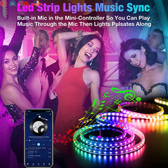 Tiras LED Luces Decoracion RGB Para Cuarto Habitacion Kit Sala 100 Pies Nuevo