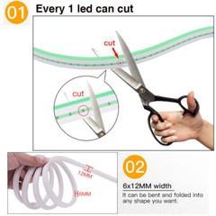Touch Switch USB 5V Neon Led Strip Light Christmas Decor Kitchen Bookshelf lamp