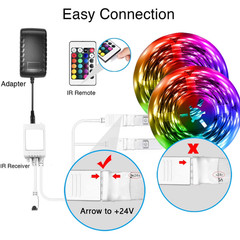DAYBETTER 100ft LED Strip Lights RGB 5050 App Remote Music Sync Color Changing