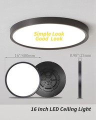 4Pack 16 Inch Dimmable LED Flush Mount Ceiling Light Panel 32W 3480LM