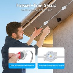 100FT RGB Outdoor Waterproof Smart LED Eaves & Roof Lights