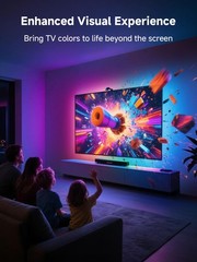 KANTUTOE TV LED Backlight Sync to Screen, 20.34FT for 65″-100″ TV, Multicolor
