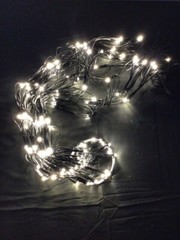 LED 4.5 Foot Warm White Round Web Firework Net Lights with Effects – Connectable
