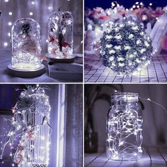 Outdoor Solar Fairy String Lights Copper Wire Waterproof Garden Decor 2x 100 LED