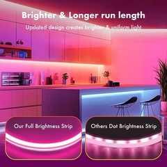 Neon Rope Lights, 50FT IC+RGB LED Strip Lights, App+Remote(2 Rolls of 32.8FT)