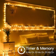 LED Rope Lights 50ft Waterproof Outdoor Indoor Dimmable Remote Decor