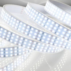 16.4Ft Super Bright Triple Row LED Strip Lights, Daylight White 6000K DC12V 1800