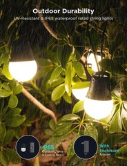 Smart Outdoor String Lights 2, 144ft Outdoor Lights with Dimmable Warm White …
