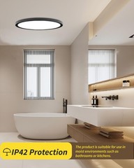 4Pack 16 Inch Dimmable LED Flush Mount Ceiling Light Panel 32W 3480LM