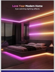 Govee RGBIC LED Strip Lights 32.8ft w Covers Smart Lights with APP Control H61B6