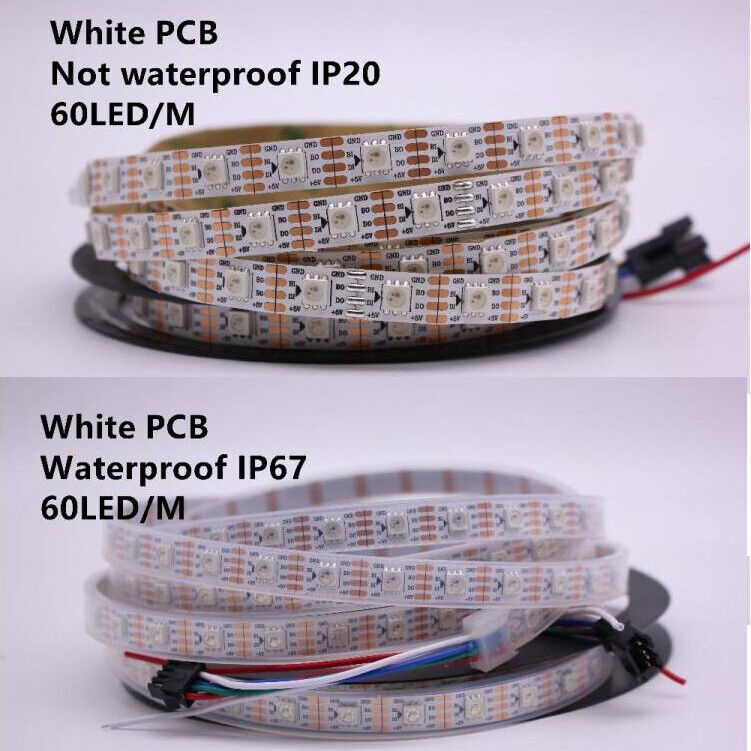 5050 RGB WS2813 LED Strip Dual Data Line 30/60LED/M IC Individual Addressable 5V