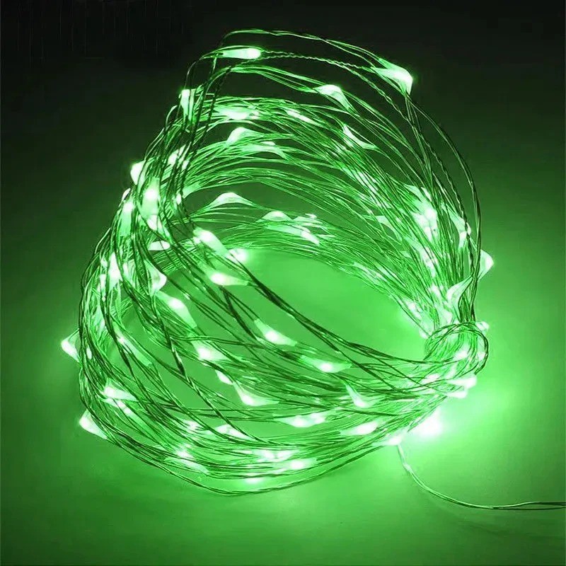 2-10m 20/50/100 LED Battery Micro Rice Wire Copper Fairy String Lights Party