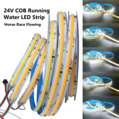 WS2811 COB Running Water Flowing LED Strip Light Race Wireless Remote Controller