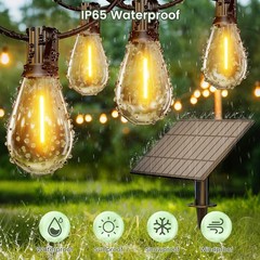 Outdoor String Lights, 50FT Patio Lights with 22 Shatterproof S11 Bulbs (2 Sp…