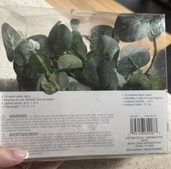 Ashland Mixed Leaf Garland 18 Warm White LED Battery Operated Indoor Spring