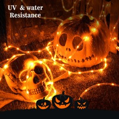Orange LED Rope Light 10′ 25 50 100 150ft, Connectable Indoor Outdoor Waterproof