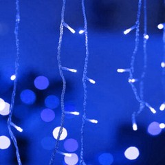 LED Curtain Lights String Fairy Outdoor Garden Christmas Wedding Party Icicle US