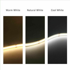COB LED Strip Light Flexible Tape Lights Home DIY Lighting Warm White 5V 12V 24V