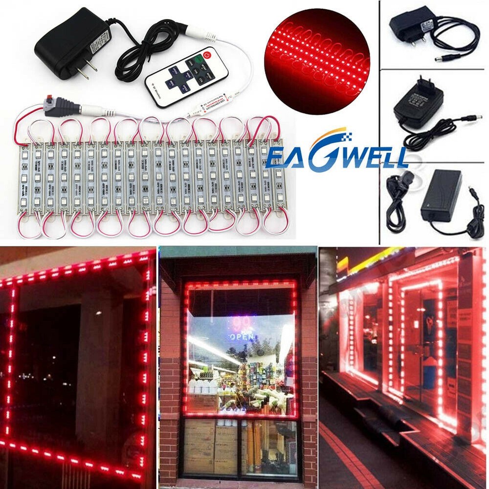 Red 10ft-200ft 5050 5054 SMD LED Module Light Storefront Window Letter Sign Lamp