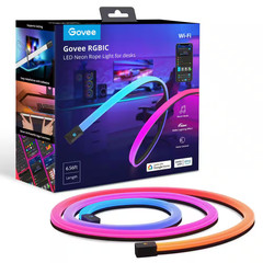 RGBIC 6.56 Ft. Indoor Color Changing Plug-In Integrated LED Rope Light 1-Pack