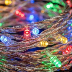 A2Z Multi LED String Lights Cool with Remote 20m/60m Indoor Outdoor Christmas