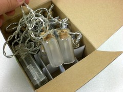 Decor Nova String Lights 15 LED Battery Operated Fairy 2” Glass Jars Warm White