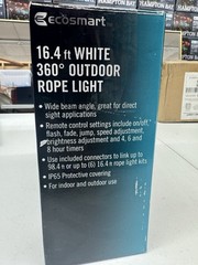 EcoSmart 16.4 ft. Plug-In Bright White LED 360° Outdoor Dimmable Linkable Light