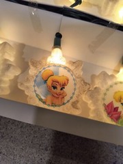 NIB Disney Tinkerbell 10!String Lights Set Vintage Star Shape Plug in 11.5 ft