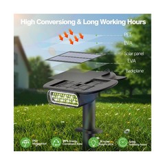 2025 Upgraded Solar Lights Outdoor Waterproof IP68, 36 LEDs 3 Light… Fast Ship