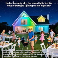 INZIDOL PERMANENT OUTDOOR LIGHTS,200FT RGB EAVE LIGHT WATERPROOF LIGHTING FOR –