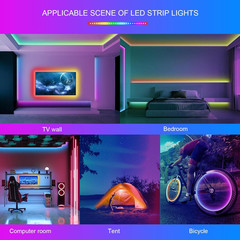 100Ft Led Lights for Bedroom, Led Strip Lights Music Sync Corlor Changing, Led L