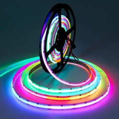 12V 24V WS2811 COB RGBIC LED Strip IC Addressable Full Color Flexible Tape Light