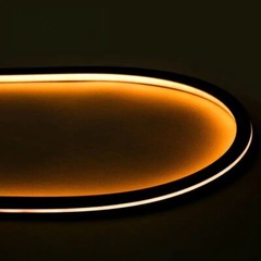 Black Surface Silicone LED Neon Strip Lights 10*10mm 12V / 24V Dotless Light