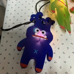 2007 Whimsical Colorful Character String Lights Kids Home Decor 20 Lights Works