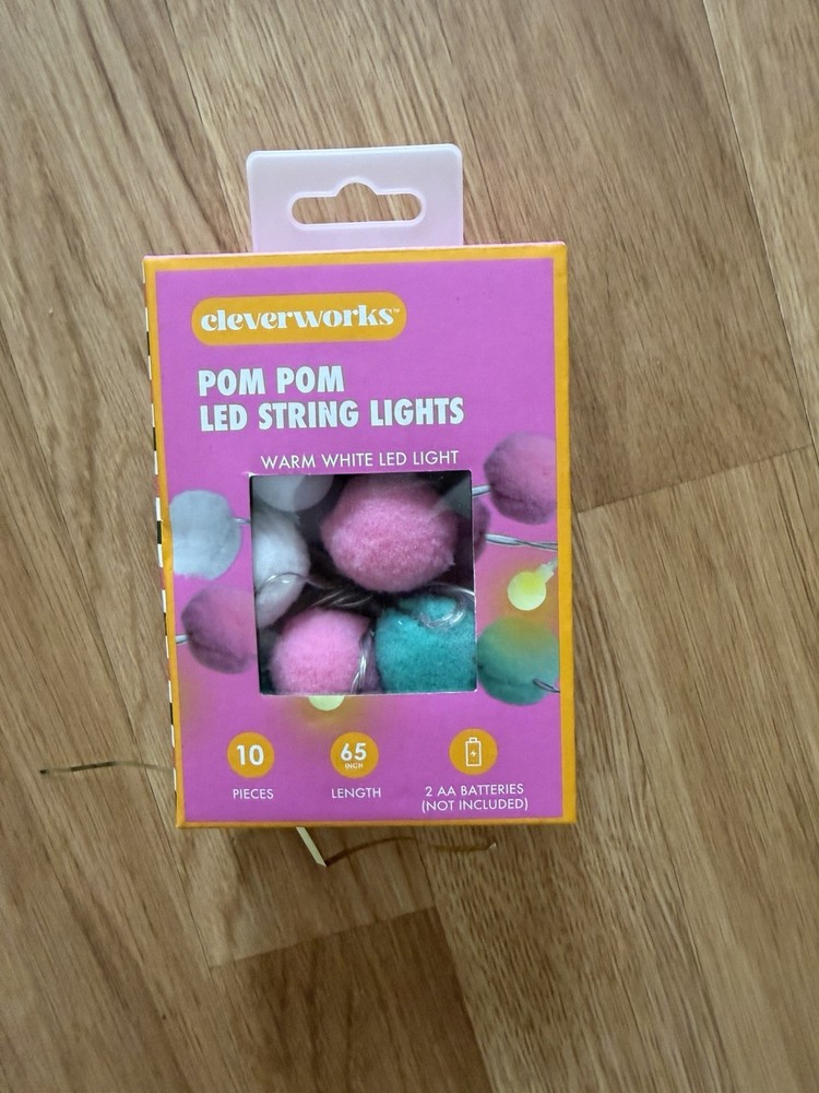 Cleverworks Pompom LED String Lights