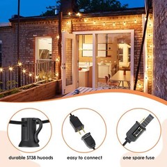 50/100FT Outdoor LED String Lighting Waterproof IP65 With Shatterproof,US Ship