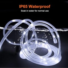 66FT 200LEDS Solar Outdoor Rope light 8 Modes for Camping Party Patio Decoration