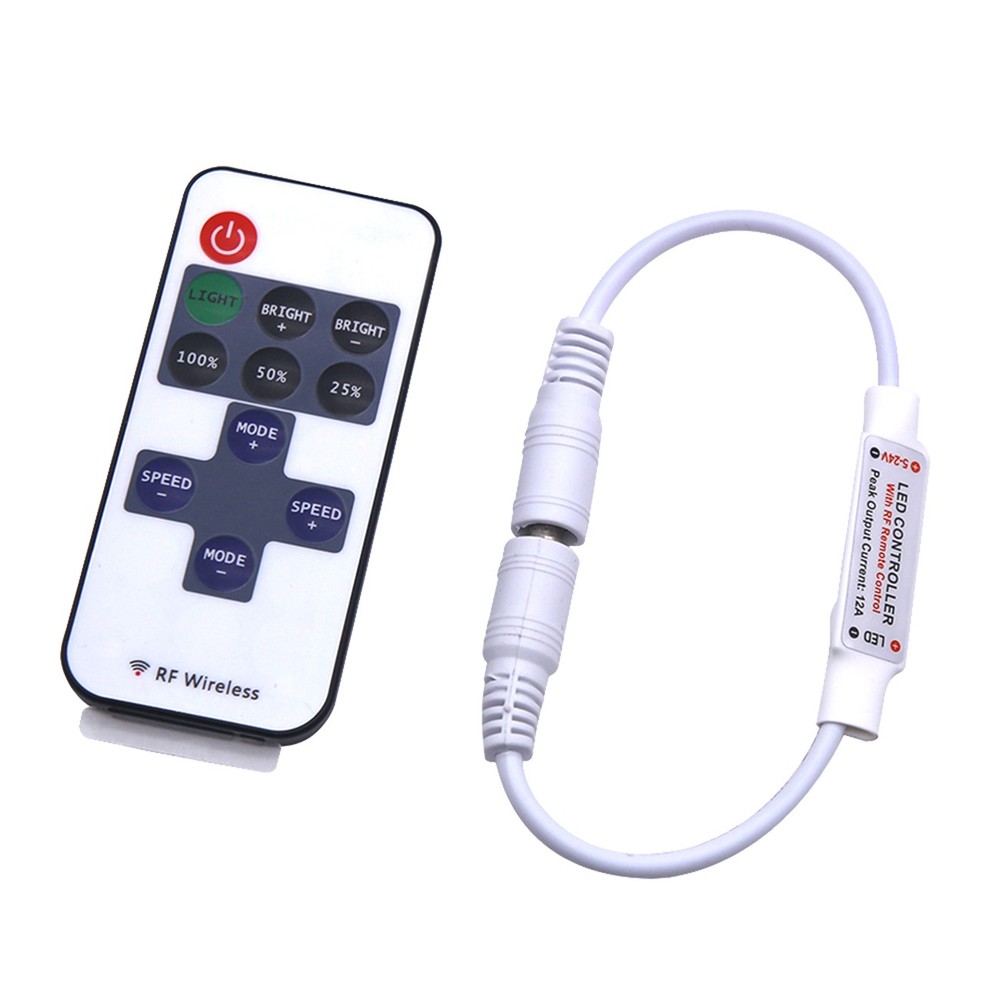 11/44 Key RF Wireless Remote Control Dimmer Switch For 5050 3528 LED Strip Light