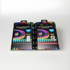 (2) Neon Wireless 10ft LED Strip RGB LED LIGHTS 8 Light Patterns 10 ft each