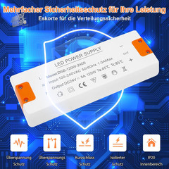 24V 2.5A 60W Power Supply Transformer 220V 24V LED Driver AC DC G4 MR16 GU5.3