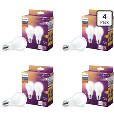 2 Philips Ultra Definition A19LED Light Bulbs 100W 11.5W Dimmable Daylight 4 Pk