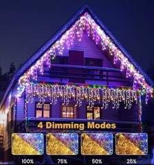 Christmas String Lights Outdoor 131Ft/40M 1680 LED 8 Modes App & Remote Control