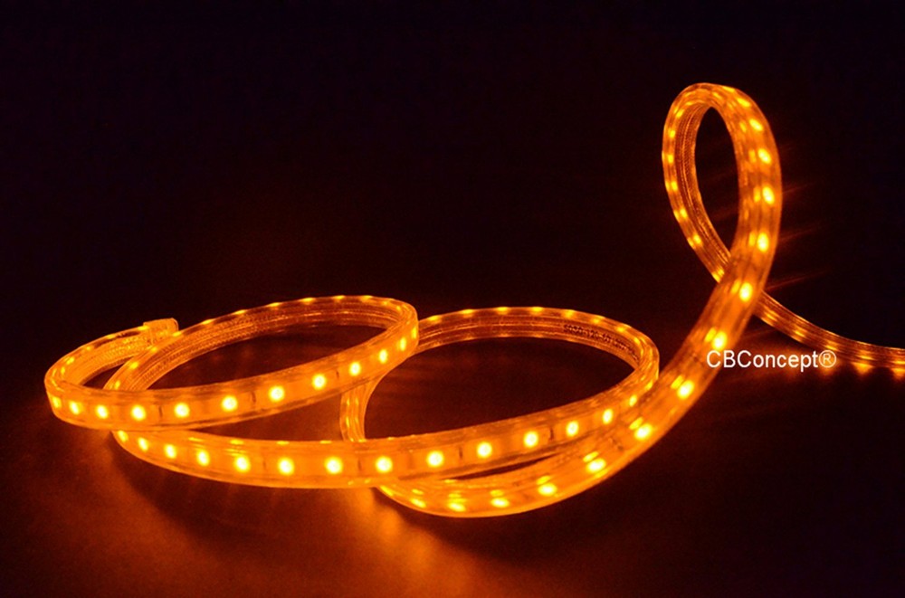 UL Listed,6.6 Feet,YELLOW,Dimmable,Super Bright 1800 Lumen 120V Flat LED Strip
