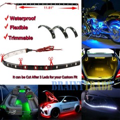 Lot Waterproof 12”/15 DC 12V Motor LED Strip Underbody Light For Car Motorcycle