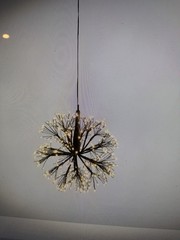 Pottery Barn Lit Twinkling Twig Orbit black 18″ OR $129 New in box